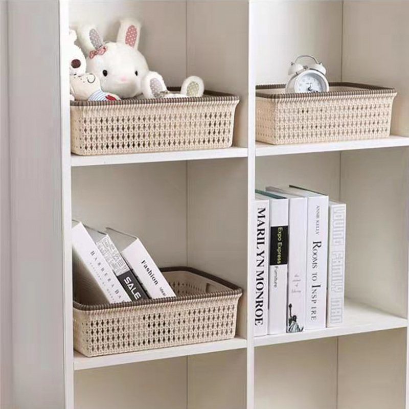 Matorino -Plastic Storage Baskets, Small Pantry Organization and Storage Bins, Household Organizers for Laundry Room, Bathrooms, Bedrooms, Kitchens, Cabinets, Countertops, Under Sink or On Shelves.