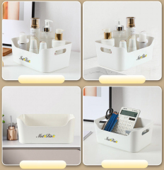 Matorino -PET Storage Organizer Box with Handle and Lids, Pull Stackable Box and Nestable Box, Storage Box Containers for Organizing Cloths and Shoes, White Plastic Storage Bin Tote Organizing File Box, for Pantry Organization.