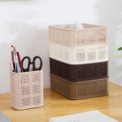 Matorino -Desk Organizer and Accessories, Basket for Small Accessories, Remote Control Holder, Plastic Organizer for Desktop Storage, Desk Organization for School, Home, Pen Holder.