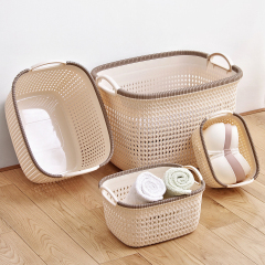 Matorino -Plastic Storage Basket, Perfect Kitchen Organization, Pantry Storage, Cabinet Organizers. Open Storage Bin for Snak, Toys, Clothes and Books. Organize Closets, Cabinets, Pantry, Shelving and Countertop Space.