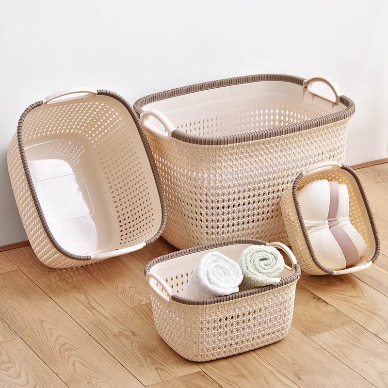 Matorino -Plastic Storage Basket, Perfect Kitchen Organization, Pantry Storage, Cabinet Organizers. Open Storage Bin for Snak, Toys, Clothes and Books. Organize Closets, Cabinets, Pantry, Shelving and Countertop Space.