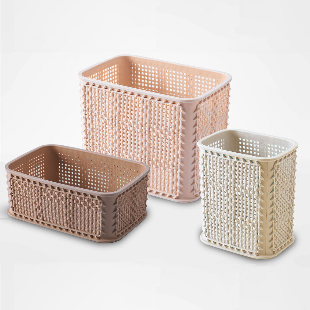 Matorino -Desk Organizer and Accessories, Basket for Small Accessories, Remote Control Holder, Plastic Organizer for Desktop Storage, Desk Organization for School, Home, Pen Holder.