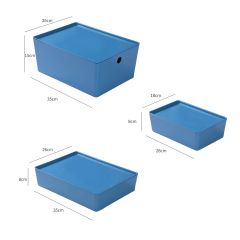 Matorino -PET Storage Box Containers for Organizing Cloths and Shoes, Plastic Storage Bins with Lid, White Stackable Storage Basket Organizer Box, Sturdy Containers Organizing Lidded Bins for Shelves, Cabinet, Desk, Pantry, Bedroom, Bathroom, Book, Toys.