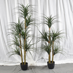 Matorino -Fake Plant with Pot, Desk Bamboo Leaf Plant, Artificial Potted Faux Plants for Office Desk. Artificial Palm Plant in White Pot, Real Touch Faux Tropical Palm Tree, Houseplant for Home Indoor Living Room Tabletop Balcony Decorations.