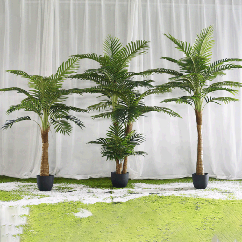 Matorino -Fake Plant with Pot, Desk Bamboo Leaf Plant, Artificial Potted Faux Plants for Office Desk. Artificial Palm Plant in White Pot, Real Touch Faux Tropical Palm Tree, Houseplant for Home Indoor Living Room Tabletop Balcony Decorations.