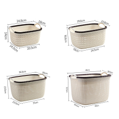 Matorino -Plastic Storage Basket, Perfect Kitchen Organization, Pantry Storage, Cabinet Organizers. Open Storage Bin for Snak, Toys, Clothes and Books. Organize Closets, Cabinets, Pantry, Shelving and Countertop Space.