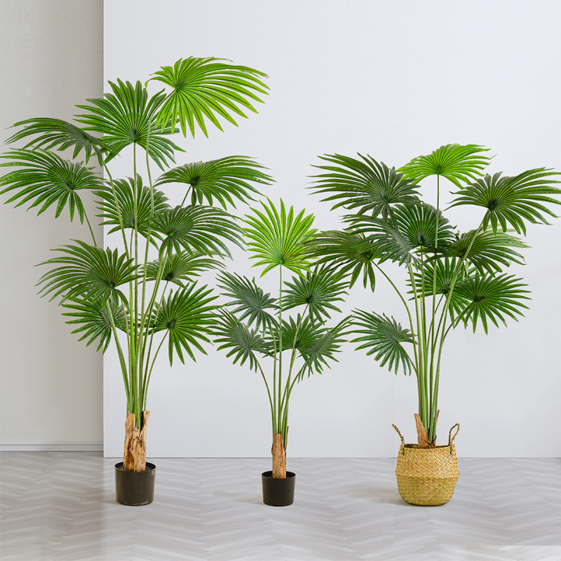 Matorino -Fake Plant with Pot, Desk Bamboo Leaf Plant, Artificial Potted Faux Plants for Office Desk. Artificial Palm Plant in White Pot, Real Touch Faux Tropical Palm Tree, Houseplant for Home Indoor Living Room Tabletop Balcony Decorations.