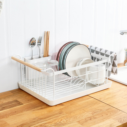 Matorino -Wire Storage Baskets for Household Pantry with Wooden Handles, Metal Wire Food Storage Basket for Organizing, Countertop, Closet, Bedroom, Bathroom, Cabinets. Make Life Tidier Metal Basket Kitchen.