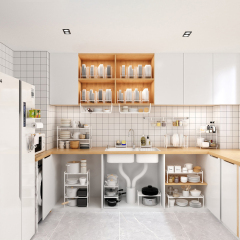 Matorino -Wire Storage Baskets for Organizing with Wood Handle, Pantry Organization Bins Cabinets - Metal Basket suitable for Kitchen, Laundry, Garage, Fridge, Bathroom Countertop Organizer.