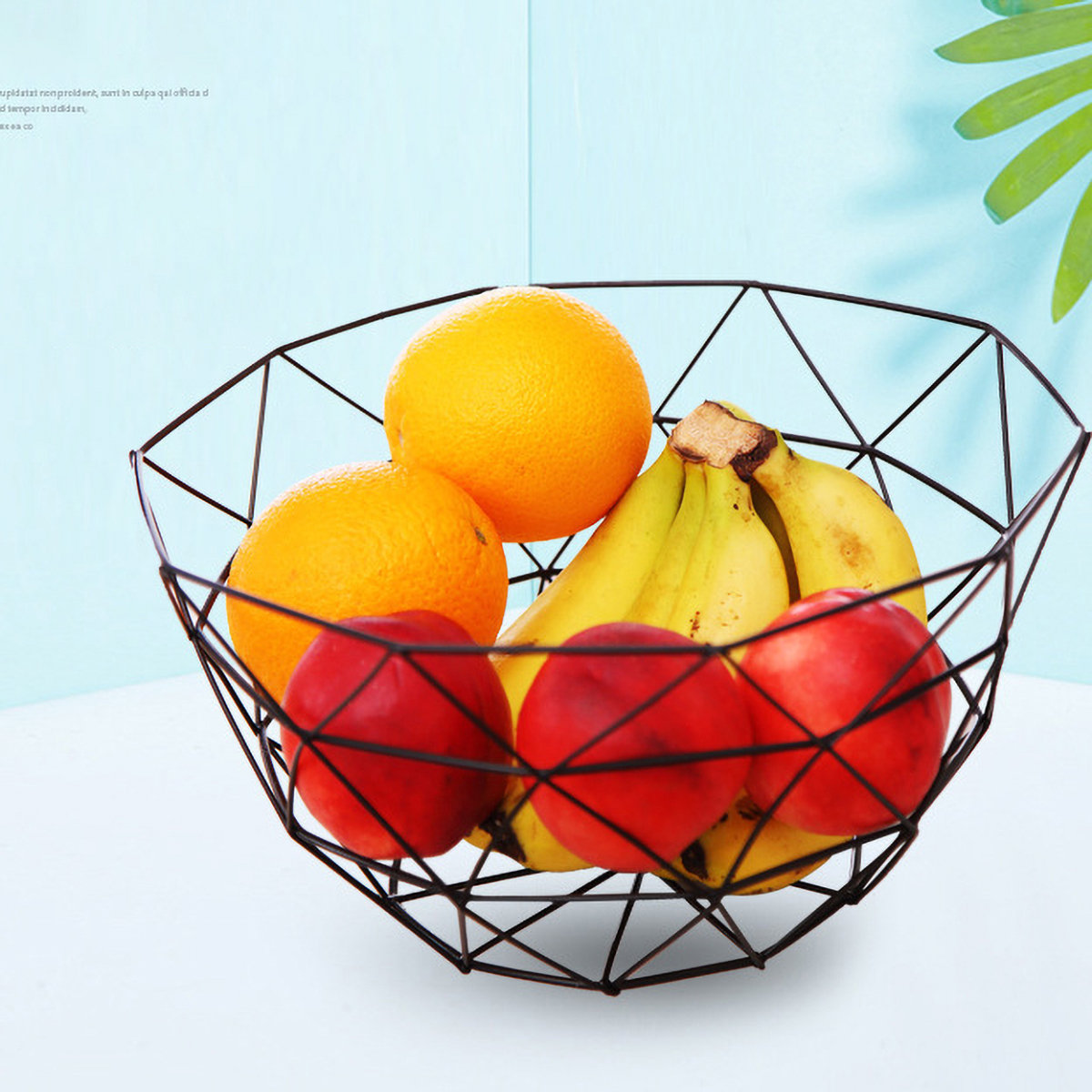 Matorino -Metal Wire Fruit Bowl, Iron Arts Fruit Storage Baskets for Kitchen Counter, Countertop, Home Decor, Table Centerpiece Decorative hold Vegetables, Bread, Snacks, Potpourris.