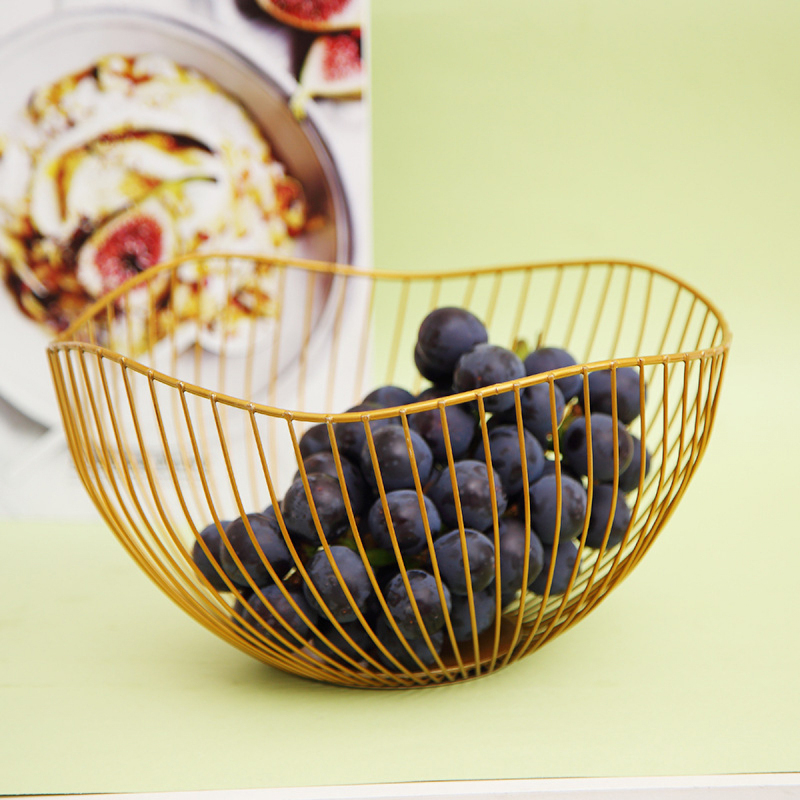 Matorino -Metal Wire Fruit Bowl, Iron Arts Fruit Storage Baskets for Kitchen Counter, Countertop, Home Decor, Table Centerpiece Decorative hold Vegetables, Bread, Snacks, Potpourris.