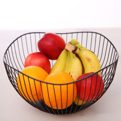 Matorino -Metal Wire Fruit Bowl, Iron Arts Fruit Storage Baskets for Kitchen Counter, Countertop, Home Decor, Table Centerpiece Decorative hold Vegetables, Bread, Snacks, Potpourris.