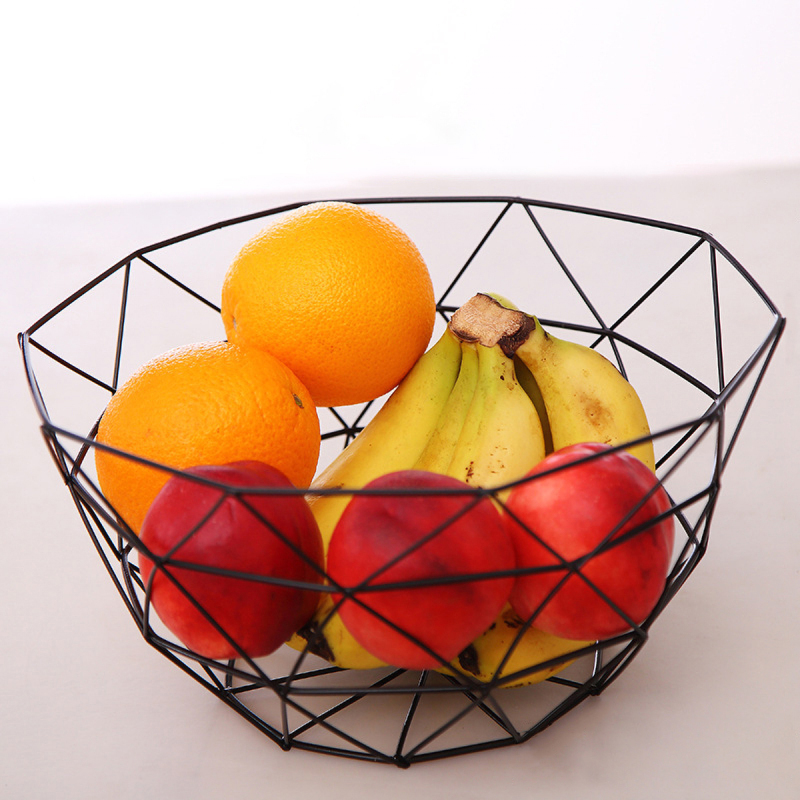 Matorino -Metal Wire Fruit Bowl, Iron Arts Fruit Storage Baskets for Kitchen Counter, Countertop, Home Decor, Table Centerpiece Decorative hold Vegetables, Bread, Snacks, Potpourris.