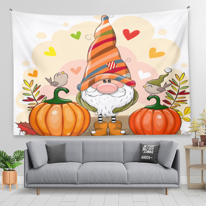 Matorino-Wall Tapestry Christmas Colorful Tapestry Backdrop, Xmas Santa Claus, Reindeer, Tree and Fire Place for the Living Room Background Wall Hanging for Party Home Christmas Wall Decor