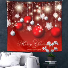 Matorino-Wall Tapestry Christmas Colorful Tapestry Backdrop, Xmas Santa Claus, Reindeer, Tree and Fire Place for the Living Room Background Wall Hanging for Party Home Christmas Wall Decor