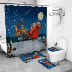 Matorino -Shower Curtain Sets of Christmas for Bathroom Decor with Rugs,Mats,Gifts for Christmas, Decor for Christmas