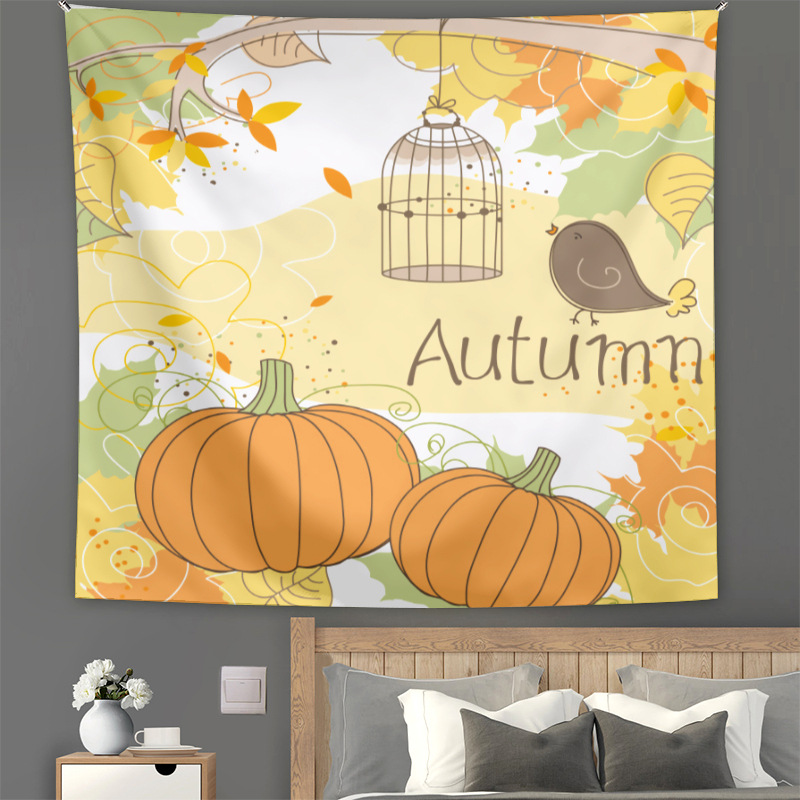 Matorino-Home Decor Thanksgiving Tapestry Fireplace, Thanksgiving Wall Tapestry Tree Stocking Gift Box Tapestry Wall Hanging for Party Livingroom Bedroom,Gifts for Thanksgivingday. Thanksgivingday,walldecor,Tapestry,livingroomdecor,giftsforThanksgivingday