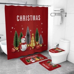 Matorino -Shower Curtain Sets of Christmas for Bathroom Decor with Rugs,Mats,Gifts for Christmas, Decor for Christmas