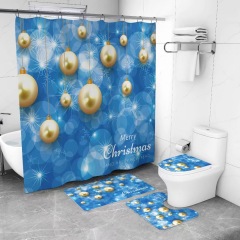 Matorino -Shower Curtain Sets of Christmas for Bathroom Decor with Rugs,Mats,Gifts for Christmas, Decor for Christmas