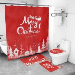 Matorino -Shower Curtain Sets of Christmas for Bathroom Decor with Rugs,Mats,Gifts for Christmas, Decor for Christmas
