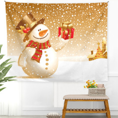 Matorino-Wall Tapestry Christmas Colorful Tapestry Backdrop, Xmas Santa Claus, Reindeer, Tree and Fire Place for the Living Room Background Wall Hanging for Party Home Christmas Wall Decor