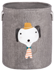 Matorino -Foldable Animal Round Storage Bins Fabric Toy Box/Chest/Organizer for Kids Nursery, Non Woven Fabric and Cardboard Kids Storage Bin Fabric Boxes for Storage Toy Storage Organizer
