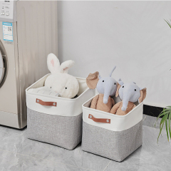 Matorino -Storage Bins Fabric Storage Basket for Shelves for Organizing Closet Shelf Nursery Toy Decorative Closet Organizer Bins with Handles