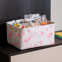 Matorino -Colorful Cute Fabric Storage Bins for Organizing, Foldable Closet Storage Boxes for Shelves, Clothes Baskets with Cotton Rope Handles