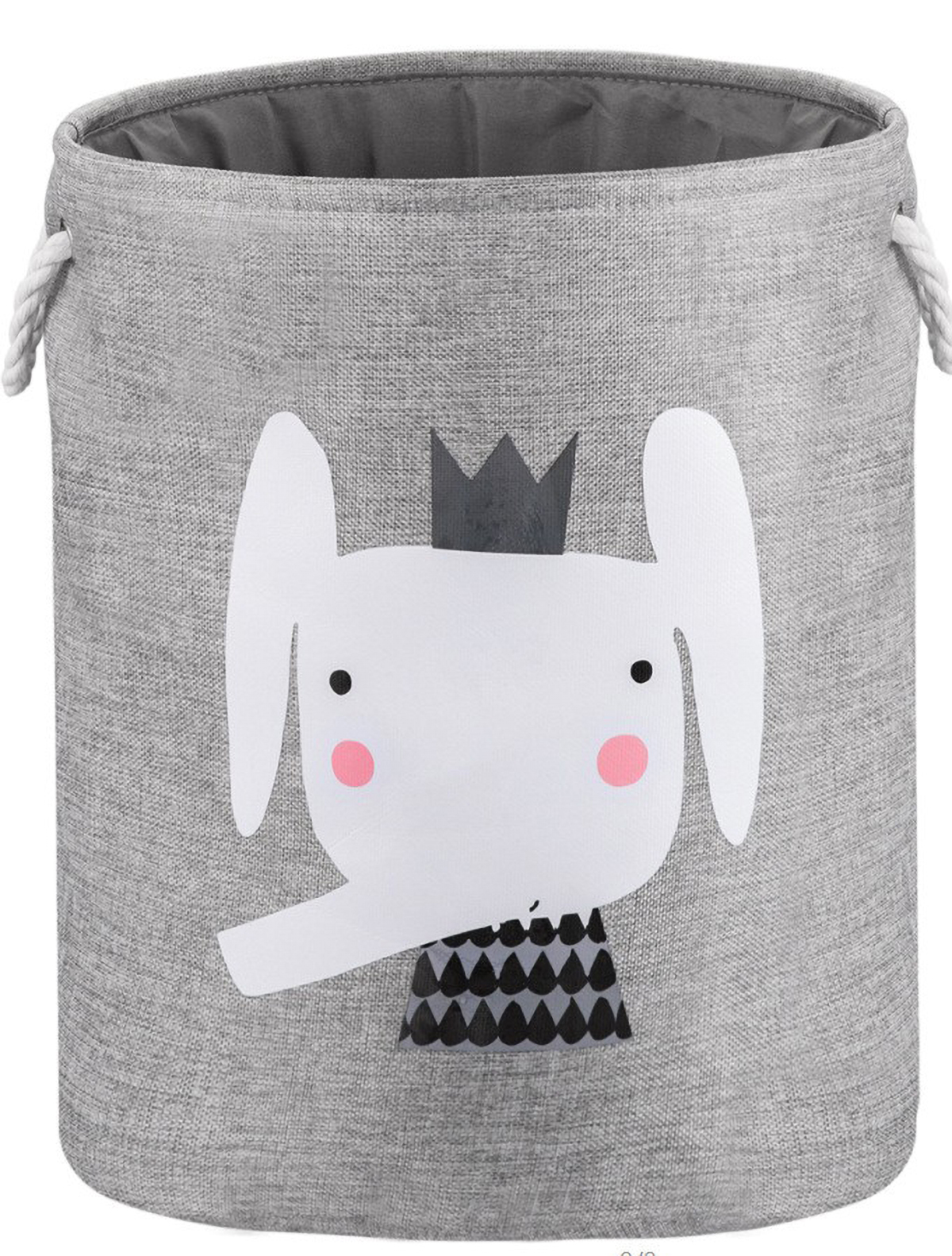Matorino -Foldable Animal Round Storage Bins Fabric Toy Box/Chest/Organizer for Kids Nursery, Non Woven Fabric and Cardboard Kids Storage Bin Fabric Boxes for Storage Toy Storage Organizer
