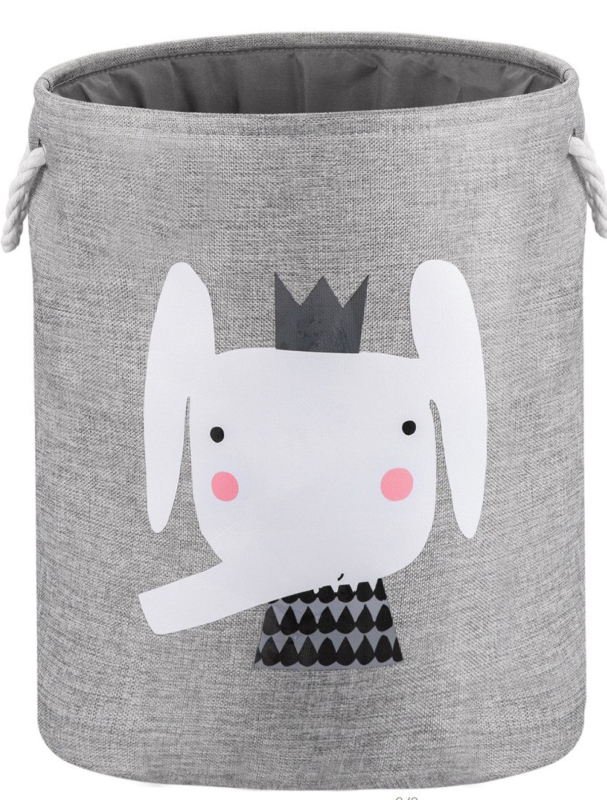Matorino -Foldable Animal Round Storage Bins Fabric Toy Box/Chest/Organizer for Kids Nursery, Non Woven Fabric and Cardboard Kids Storage Bin Fabric Boxes for Storage Toy Storage Organizer