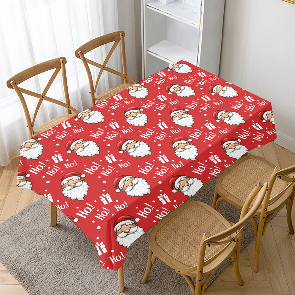 Matorino -Tablecloth for Christmas Pattern, Rectangular Tablecloth Water Resistance Antiwrinkle Spillproof, Soft Jacquard Table Cloth for Dining Room, Buffet Banquet Parties and Holiday Dinners.