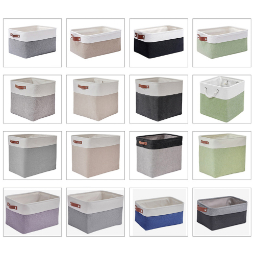 Matorino -Storage Bins Fabric Storage Basket for Shelves for Organizing Closet Shelf Nursery Toy Decorative Closet Organizer Bins with Handles