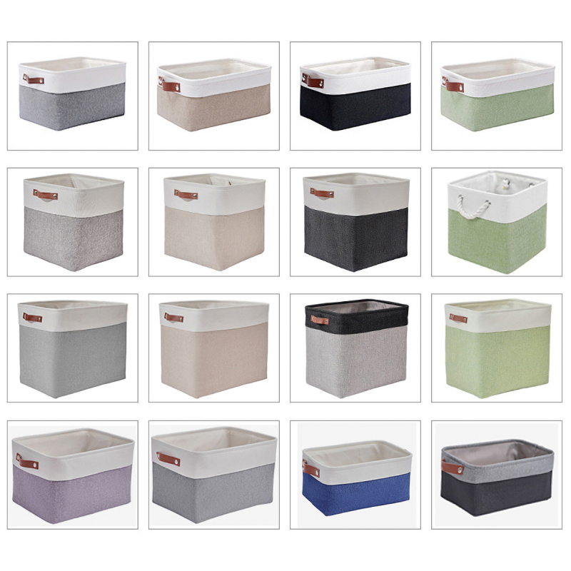 Matorino -Storage Bins Fabric Storage Basket for Shelves for Organizing Closet Shelf Nursery Toy Decorative Closet Organizer Bins with Handles