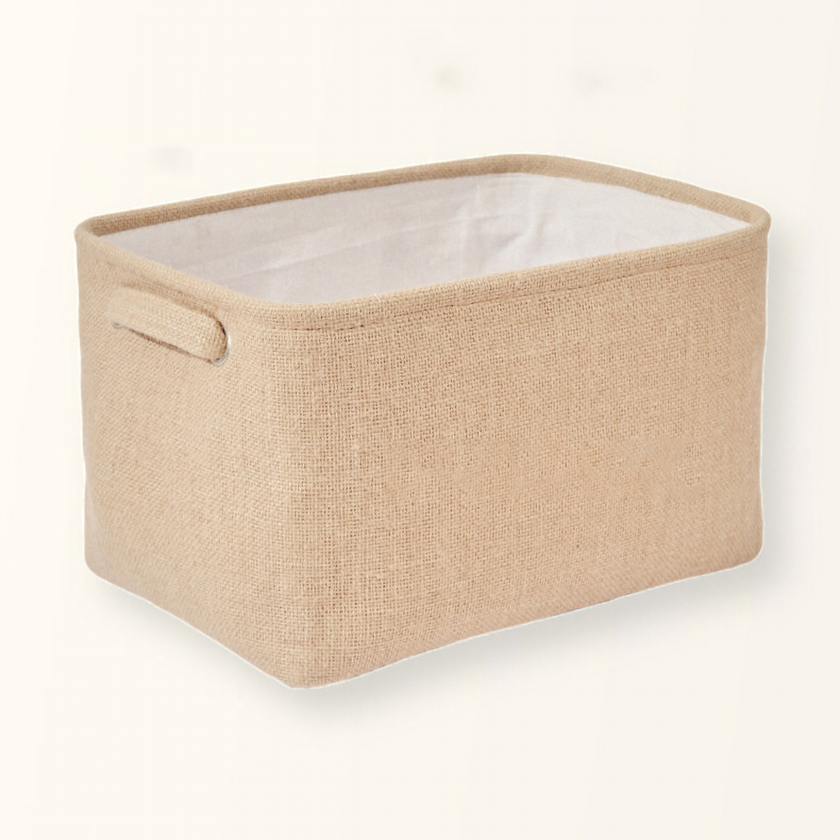 Matorino -Natural Color Foldable Fabric Storage Baskets Drawer, Organizer for Shelves Nursery Closet Bedroom Clothes Storage Bins
