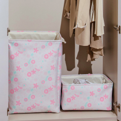 Matorino -Colorful Cute Fabric Storage Bins for Organizing, Foldable Closet Storage Boxes for Shelves, Clothes Baskets with Cotton Rope Handles