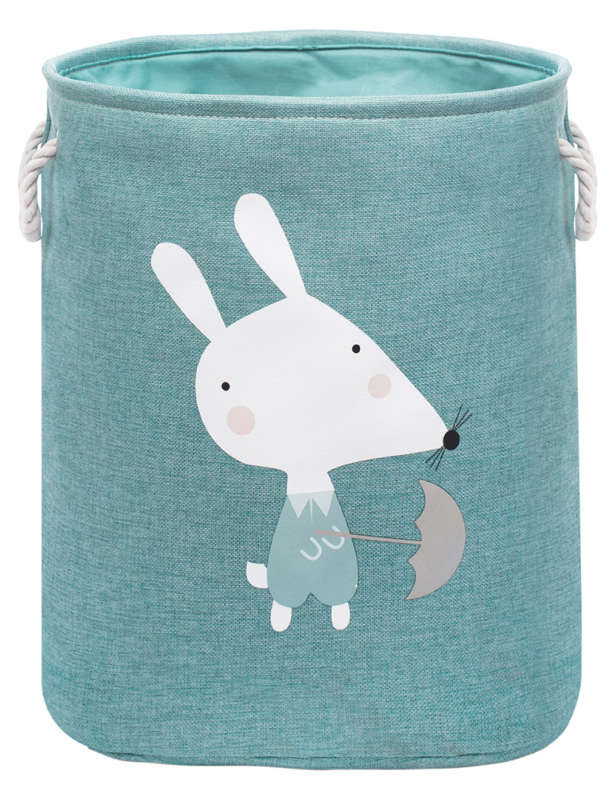 Matorino -Foldable Animal Round Storage Bins Fabric Toy Box/Chest/Organizer for Kids Nursery, Non Woven Fabric and Cardboard Kids Storage Bin Fabric Boxes for Storage Toy Storage Organizer
