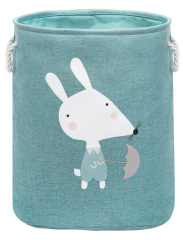 Matorino -Foldable Animal Round Storage Bins Fabric Toy Box/Chest/Organizer for Kids Nursery, Non Woven Fabric and Cardboard Kids Storage Bin Fabric Boxes for Storage Toy Storage Organizer