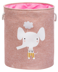 Matorino -Foldable Animal Round Storage Bins Fabric Toy Box/Chest/Organizer for Kids Nursery, Non Woven Fabric and Cardboard Kids Storage Bin Fabric Boxes for Storage Toy Storage Organizer
