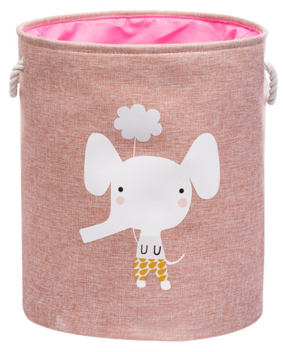 Matorino -Foldable Animal Round Storage Bins Fabric Toy Box/Chest/Organizer for Kids Nursery, Non Woven Fabric and Cardboard Kids Storage Bin Fabric Boxes for Storage Toy Storage Organizer