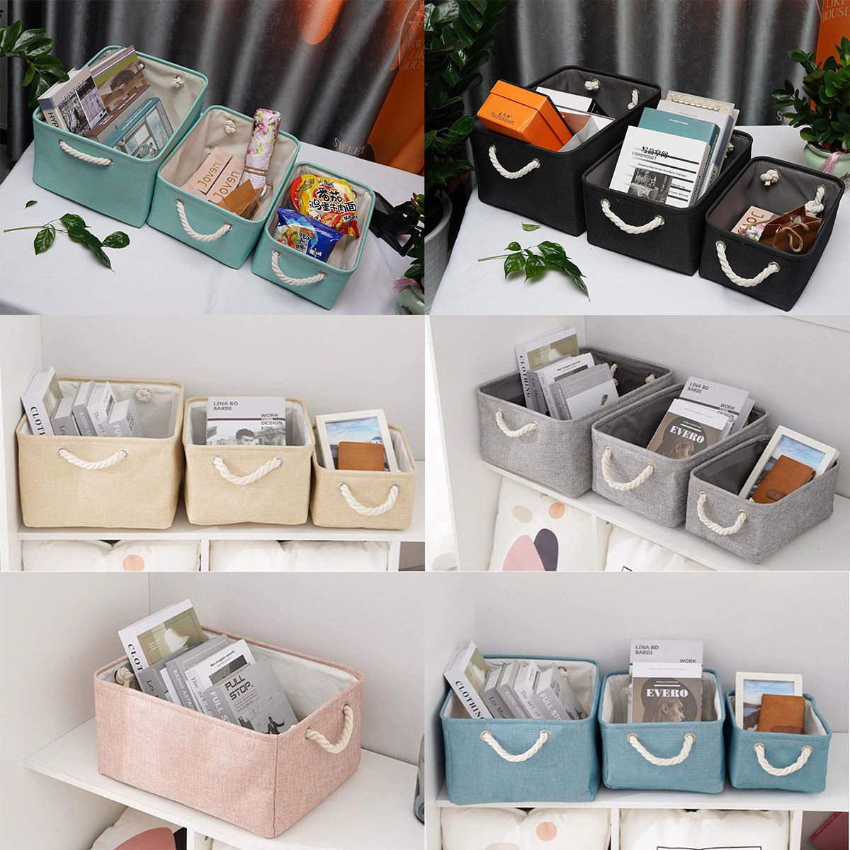 Matorino -Foldable Different Size Storage Bins Fabric Toy Box/Chest/Organizer for Kids Nursery, Non Woven Fabric and Cardboard Kids Storage Bin Fabric Boxes for Storage Toy Storage Organizer