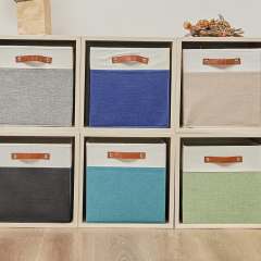 Matorino -Storage Cube Baskets Container Organizers with Removable Lids for Bedroom,Office Closet,Office,Living Room,Organizer BinsBaby Cloth Nursery Fabric Bulk Decorative Storagebox