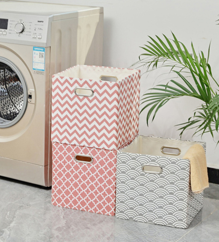 Matorino -Foldable Storage Cubes Bins , Fabric Storage Box Cubes Organizer Baskets with Dual Handles for Home Organizer
