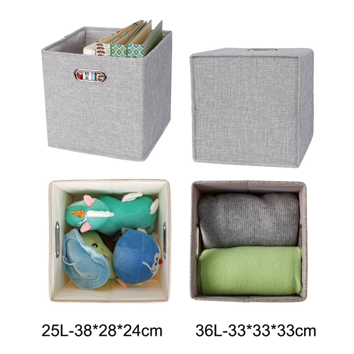 Matorino -Foldable Fabric Storage Baskets Drawer, Organizer for Shelves Nursery Closet Bedroom Clothes Storage Bins