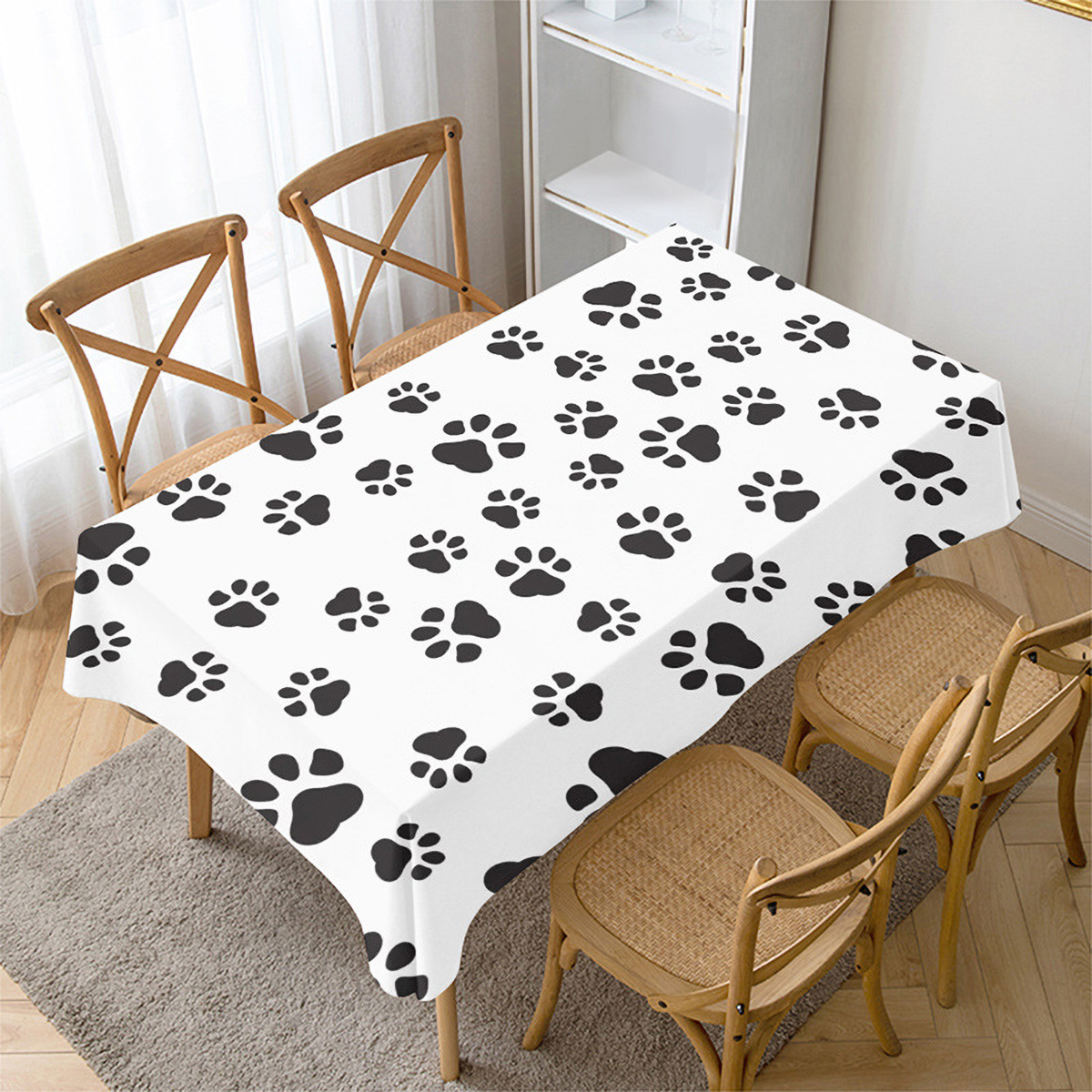 Matorino -Tablecloth for Christmas Pattern, Rectangular Tablecloth Water Resistance Antiwrinkle Spillproof, Soft Jacquard Table Cloth for Dining Room, Buffet Banquet Parties and Holiday Dinners.