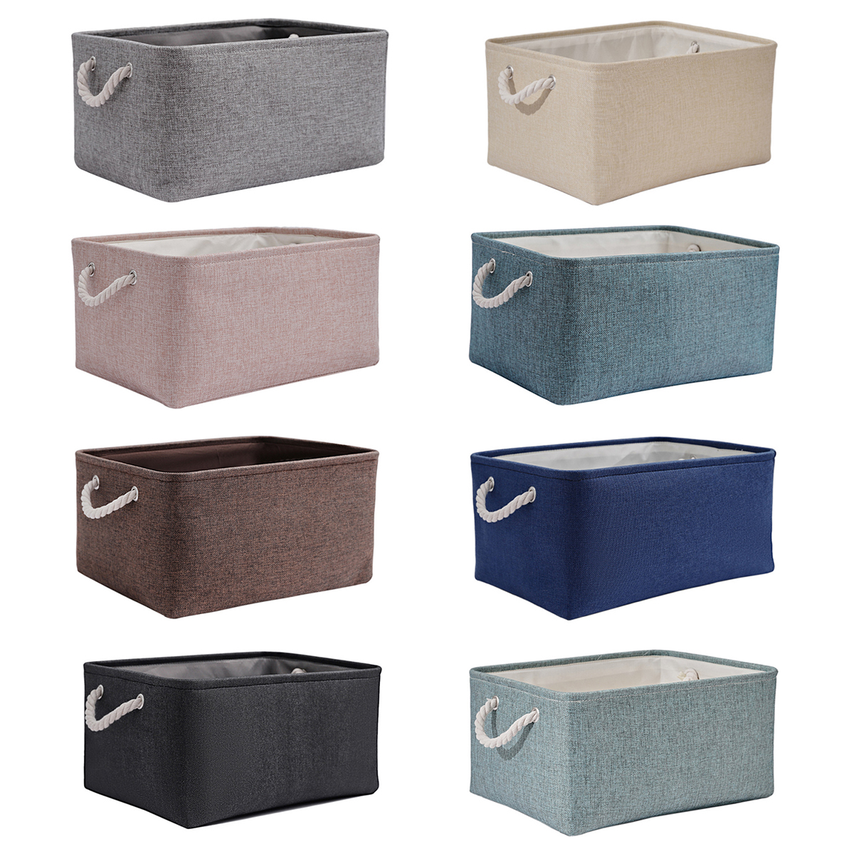 Matorino -Foldable Different Size Storage Bins Fabric Toy Box/Chest/Organizer for Kids Nursery, Non Woven Fabric and Cardboard Kids Storage Bin Fabric Boxes for Storage Toy Storage Organizer
