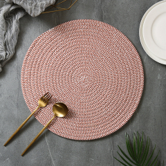 Matorino-Round Cotton Placemats , Table Mats Woven Washable Table Placemat for Dining Tables, Heat Resistant Table Mats Farmhouse Place mats for Decorations