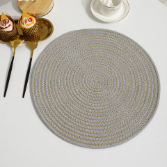 Matorino-Round Cotton Placemats , Table Mats Woven Washable Table Placemat for Dining Tables, Heat Resistant Table Mats Farmhouse Place mats for Decorations