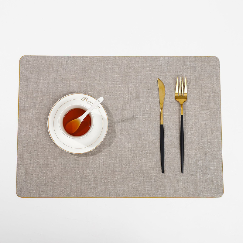Matorino-Placemats with Coasters Dual Sided Heat Stain Resistant Place Mats Faux Leather Table Mats Non-Slip Waterproof Oil-Proof Washable Wipeable Table Placemats for Dining Patio Table Kitchen