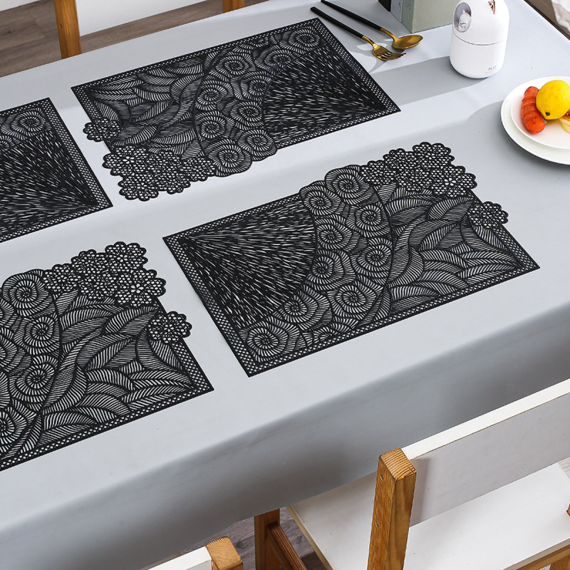 Matorino-Plastic Waterproof Placemats,for Dining Table Wipe Clean Washable Tablemats, Vinyl PVC Table Mats for Kitchen for Dining Table.