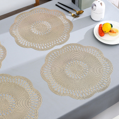 Matorino-Different pattern hollow design durable Christmas plastic Placemats, Suitable for Winter Home Gathering Party Events,family dinners, parties, friends gatherings and holiday celebrations